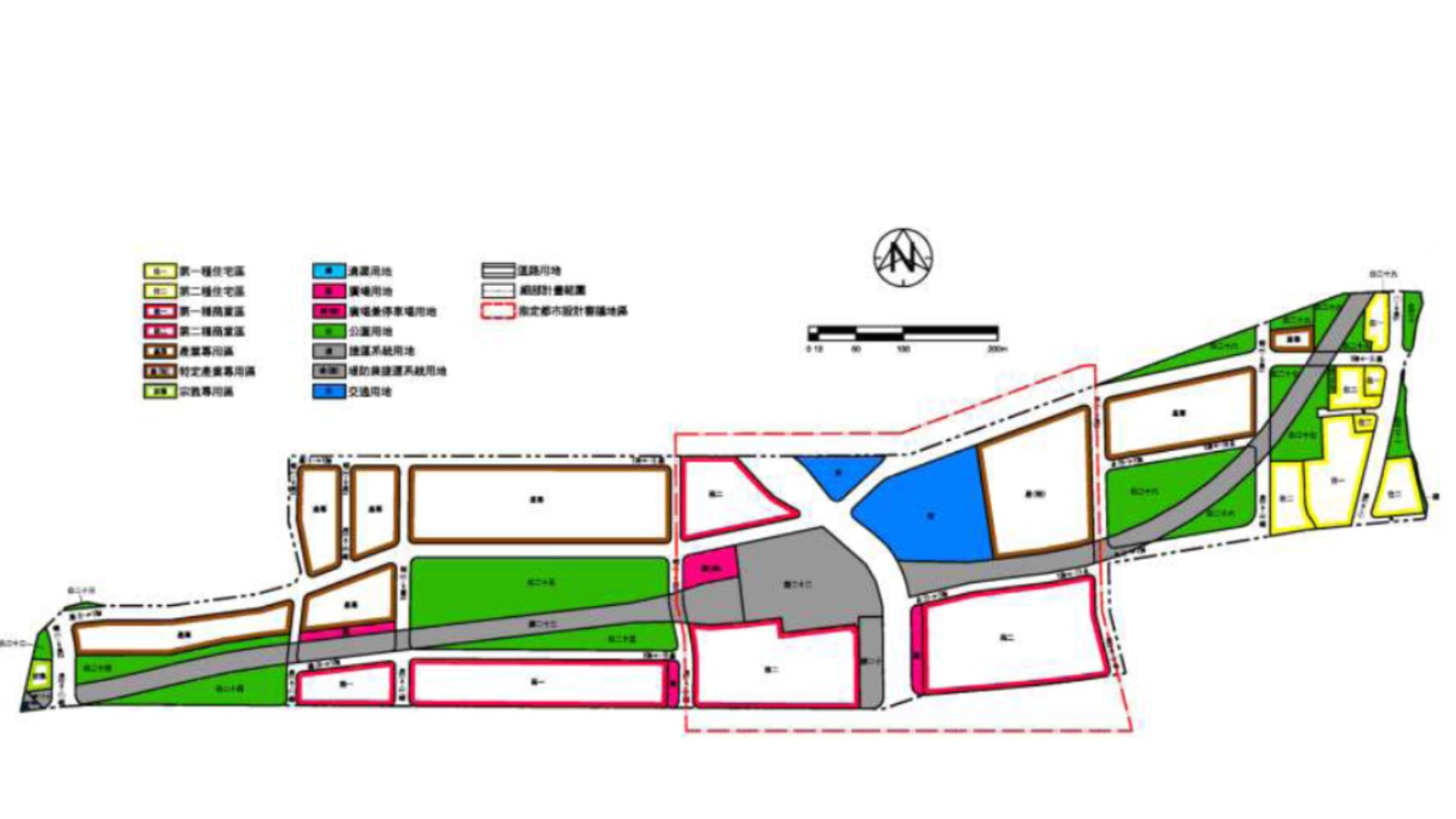 指定都市設計審議地區示意