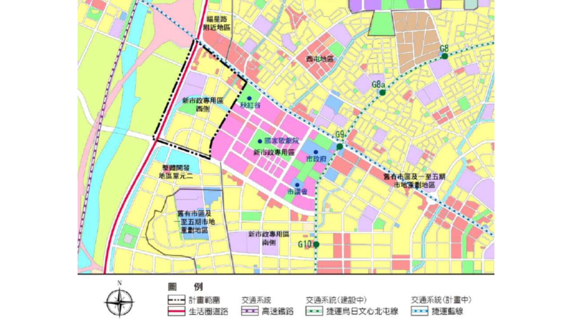 周邊都市計畫區位置