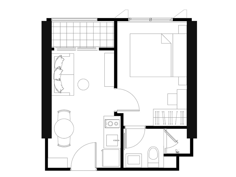 1房1廳1衛1陽台