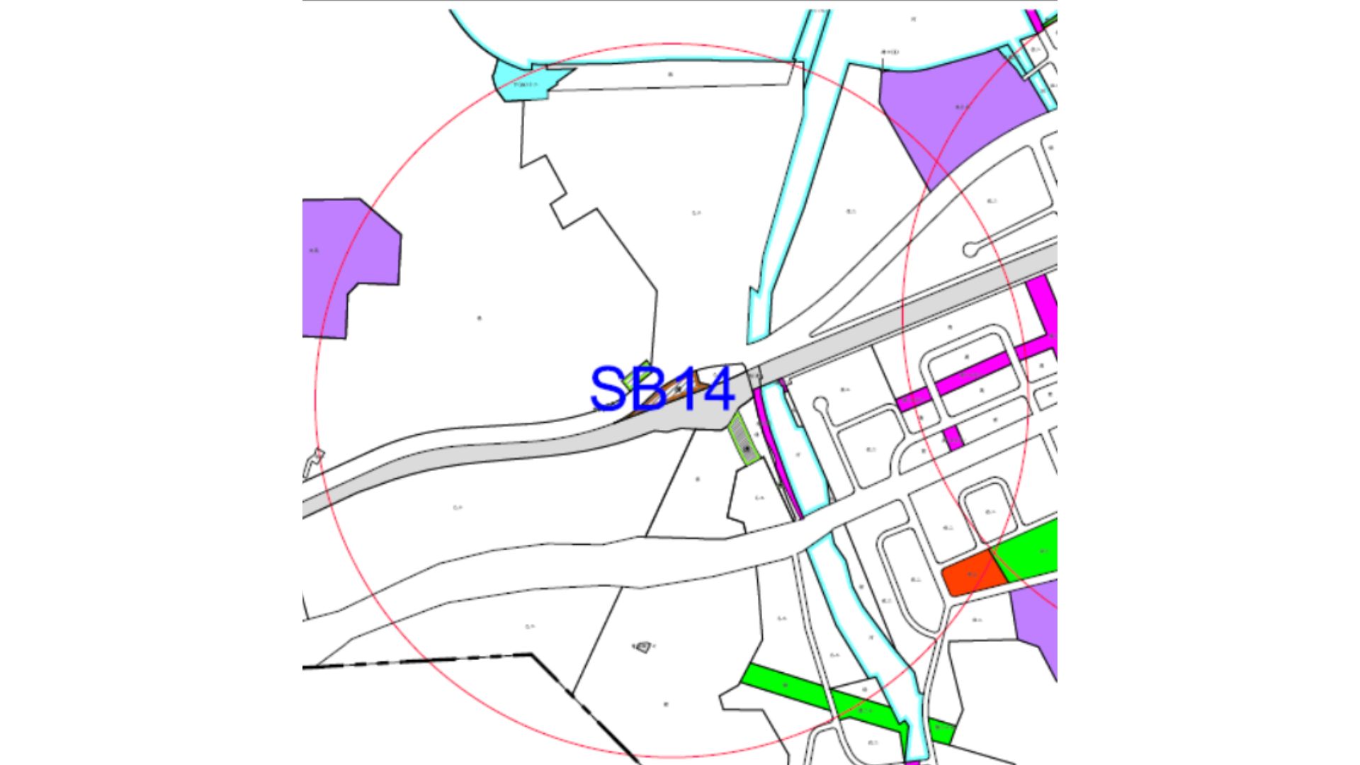 SB14站周圍公共設施用地