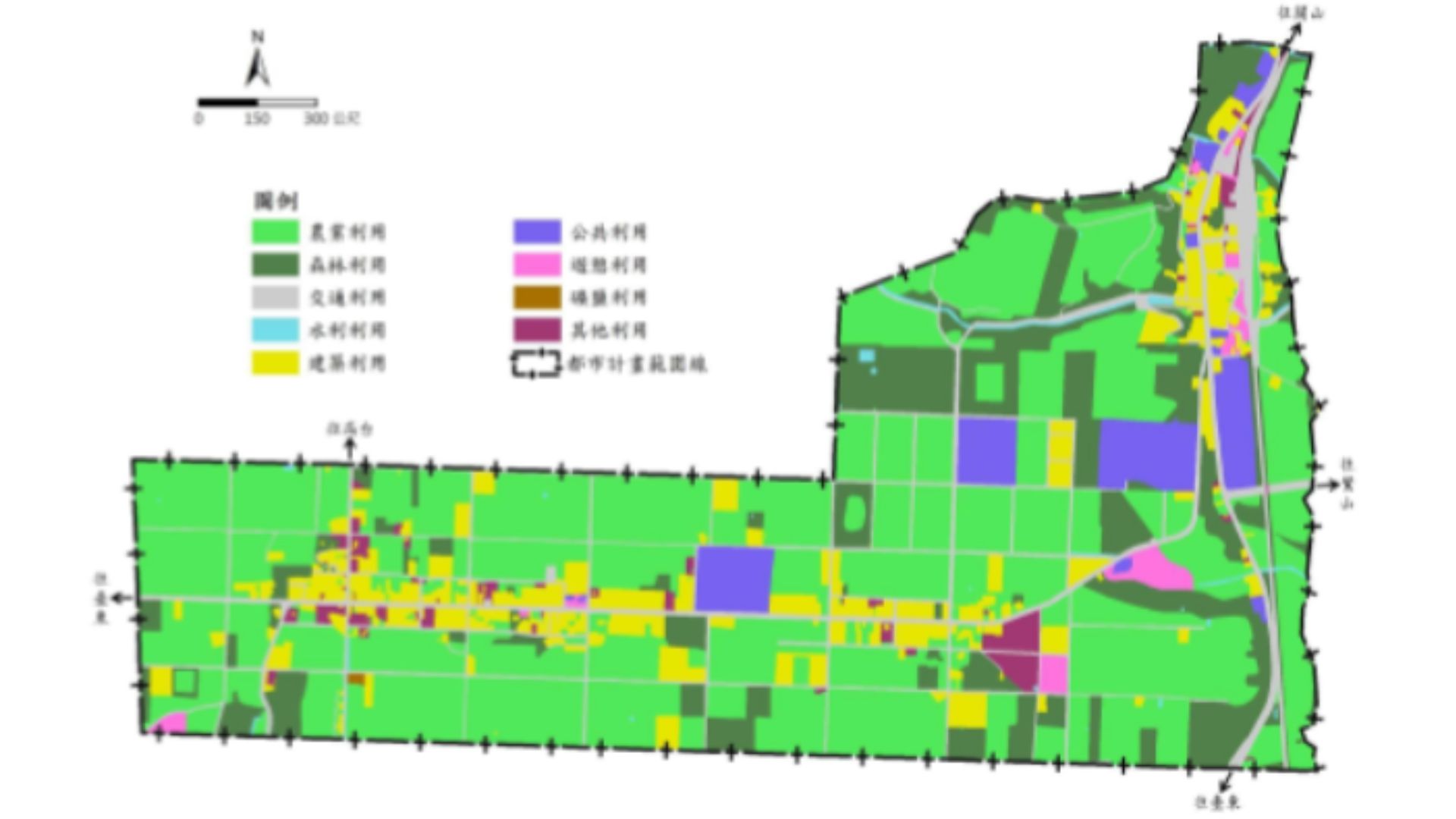 鹿野都市計畫區土地使用現況