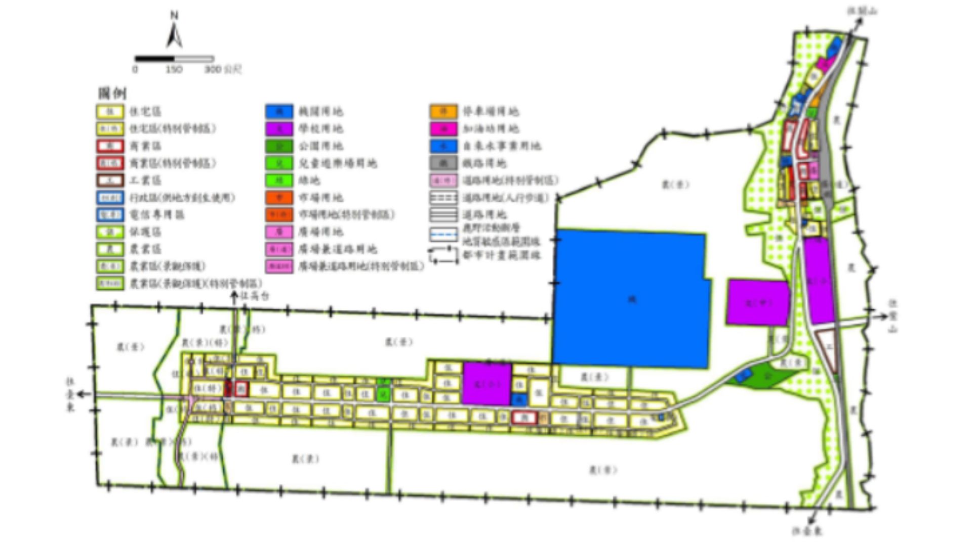 變更鹿野主要計畫(計畫圖重製暨第四次通盤檢討)示意