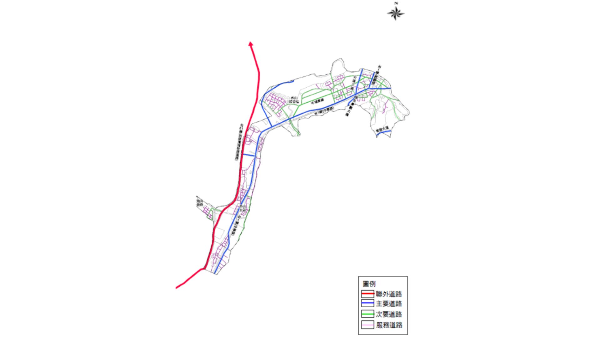 本計畫道路系統計畫示意