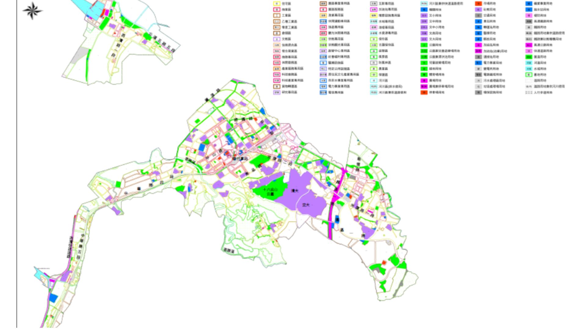 新竹市都市計畫土地使用計畫示意