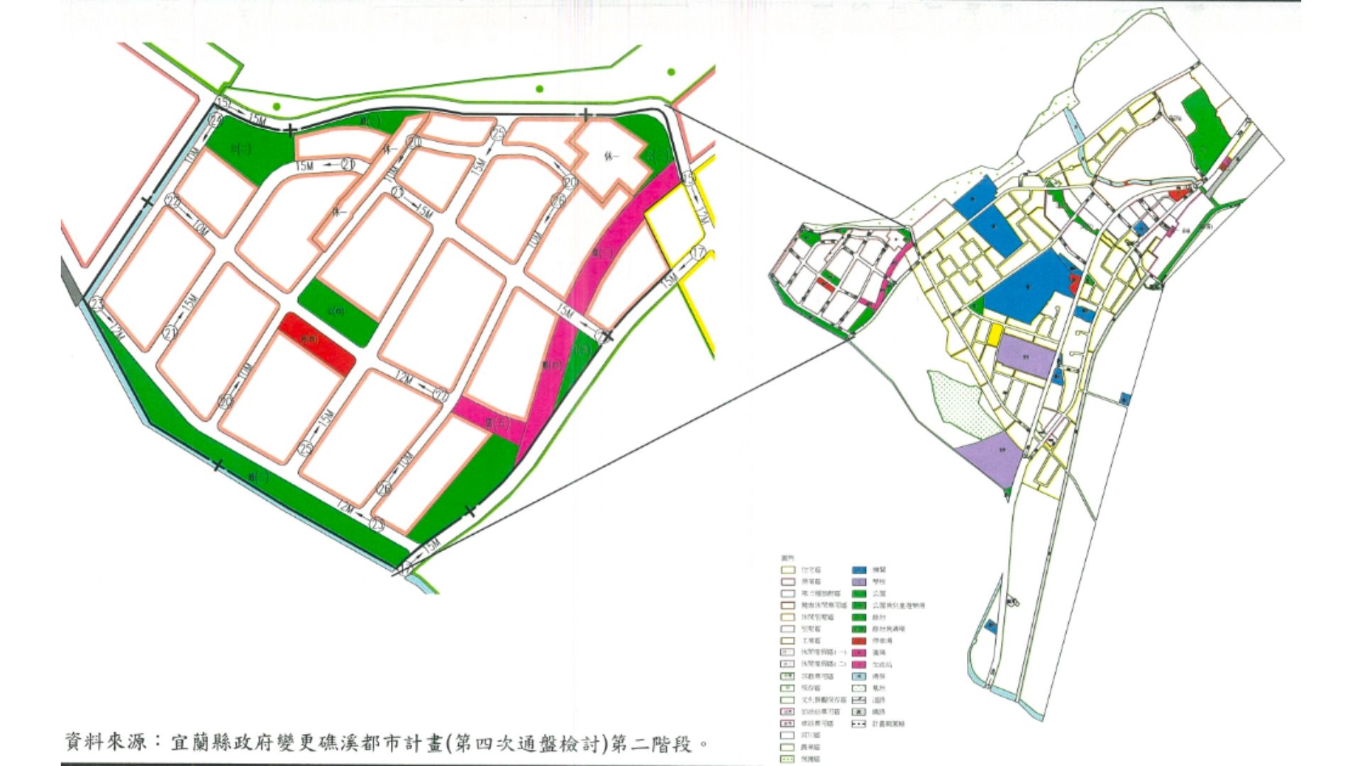 市地重劃範圍示意