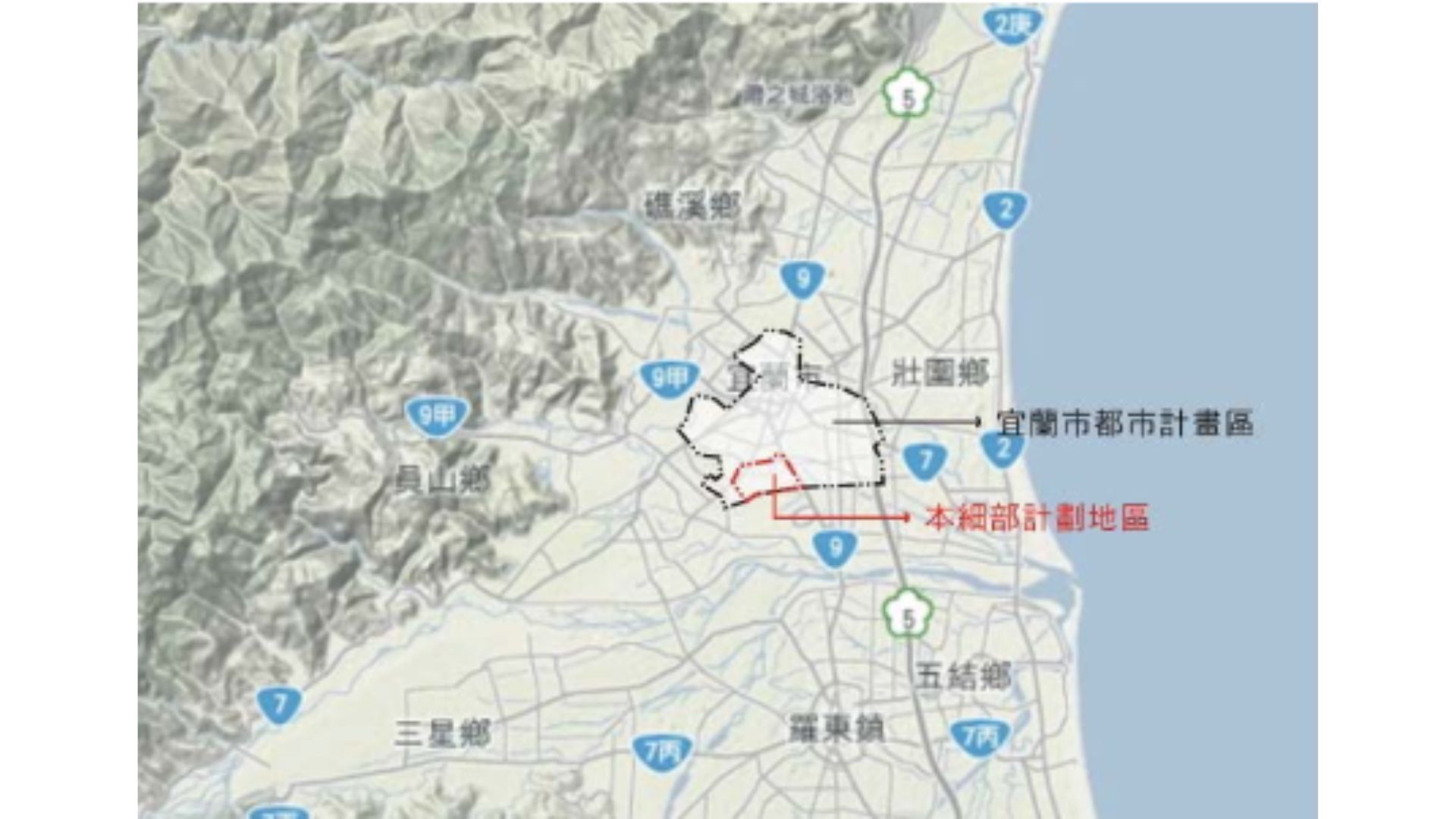 細部計畫地理區位示意