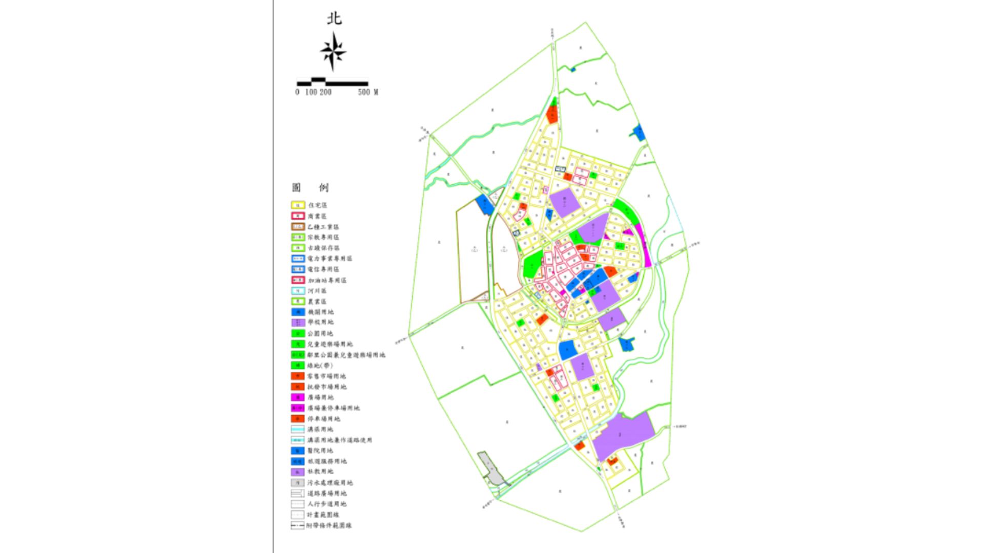 現行恆春都市計畫示意