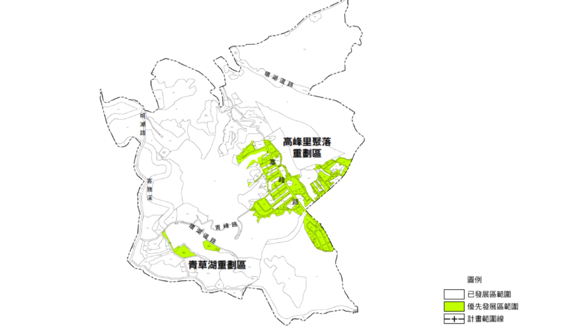 本計畫分期分區發展示意