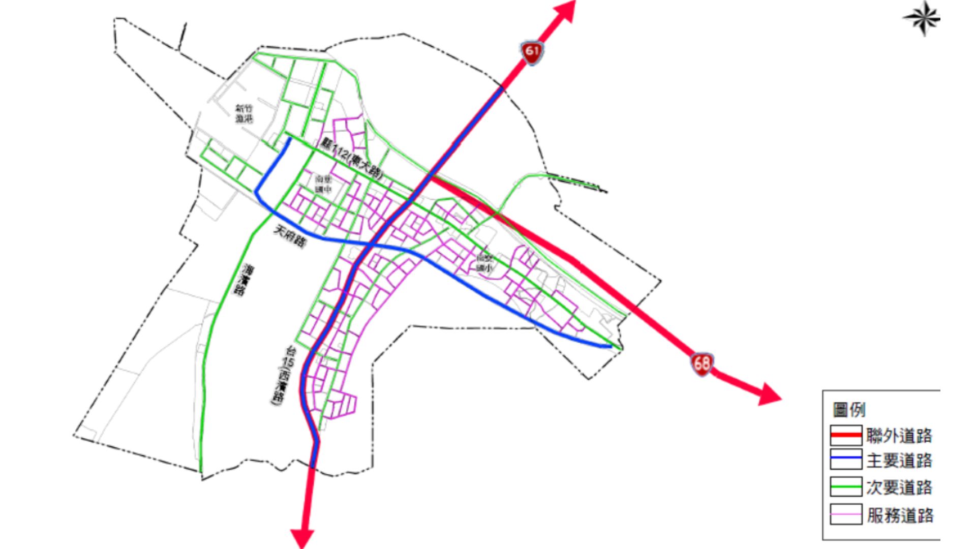 本計畫道路系統計畫示意