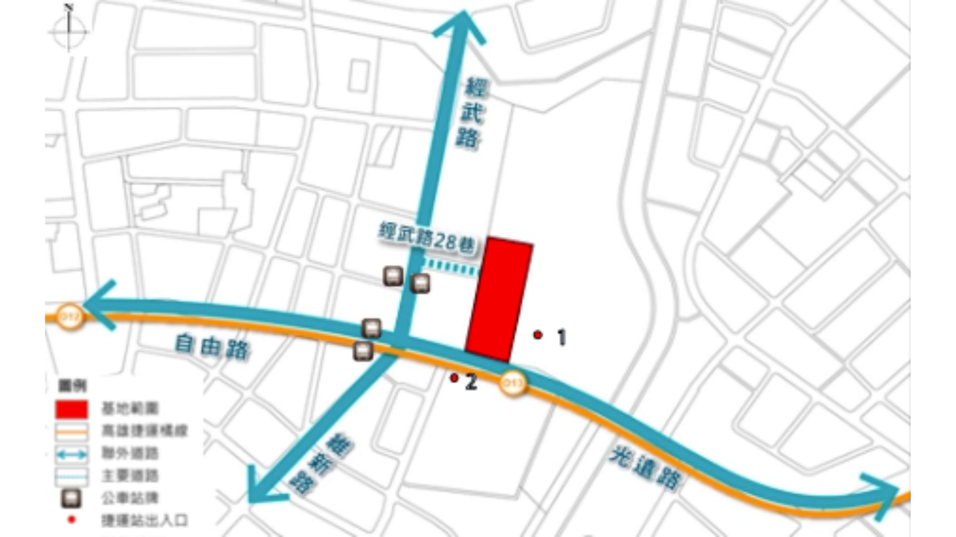 交通系統示意