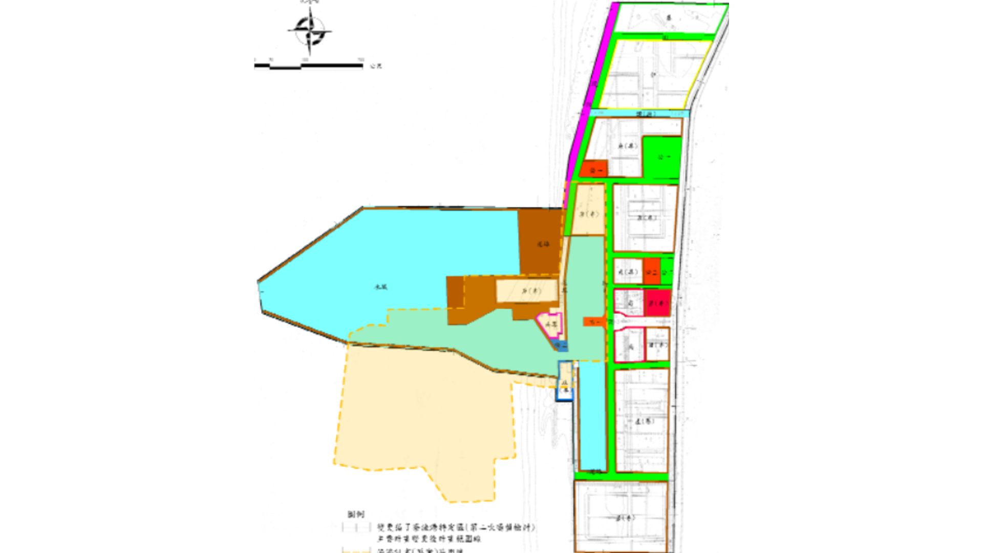 檢討後特定區計畫套疊漁港計畫(草案)示意