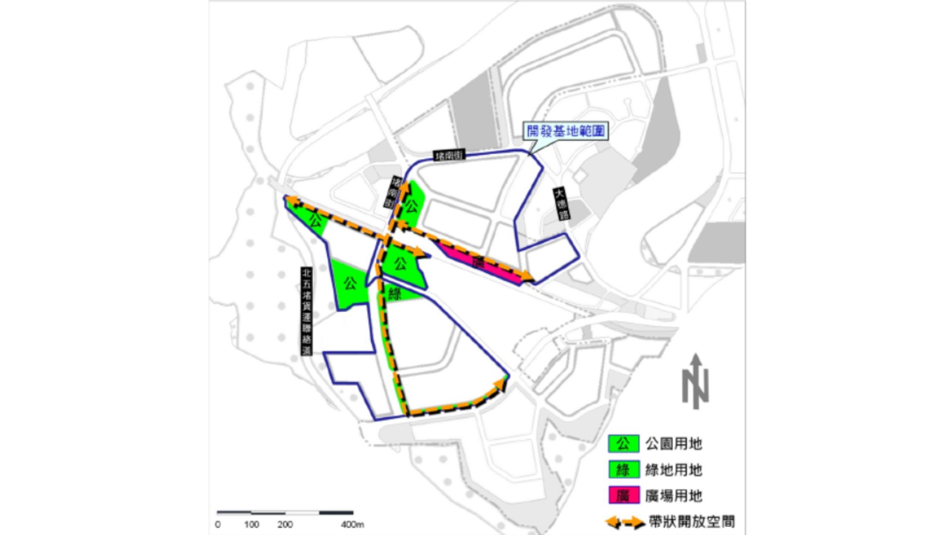園區開放空間分布