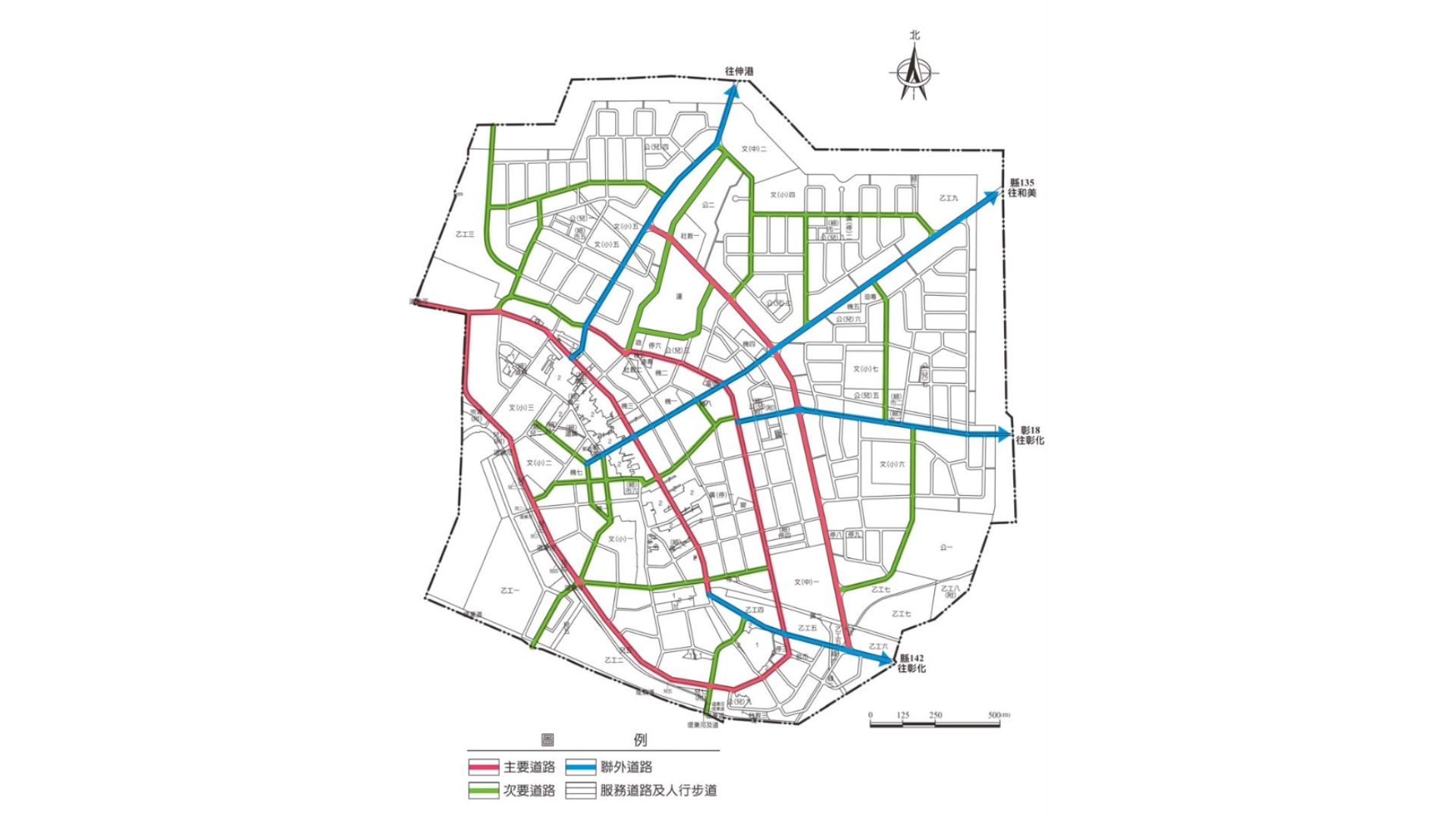 道路系統示意