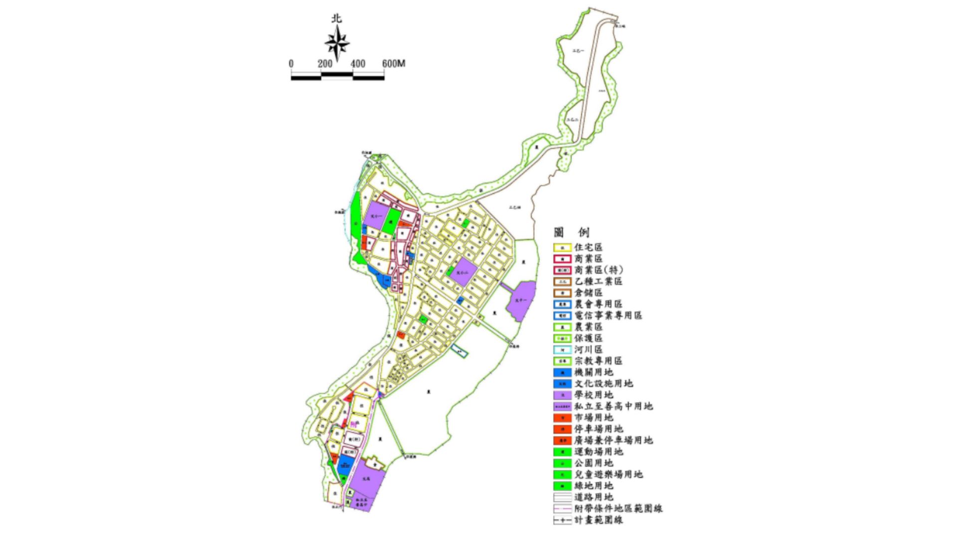 檢討後土地使用計畫