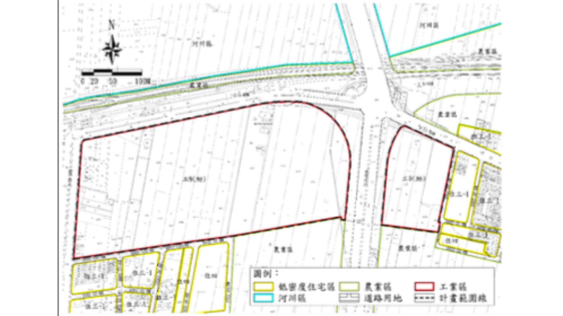 現行都市計畫示意