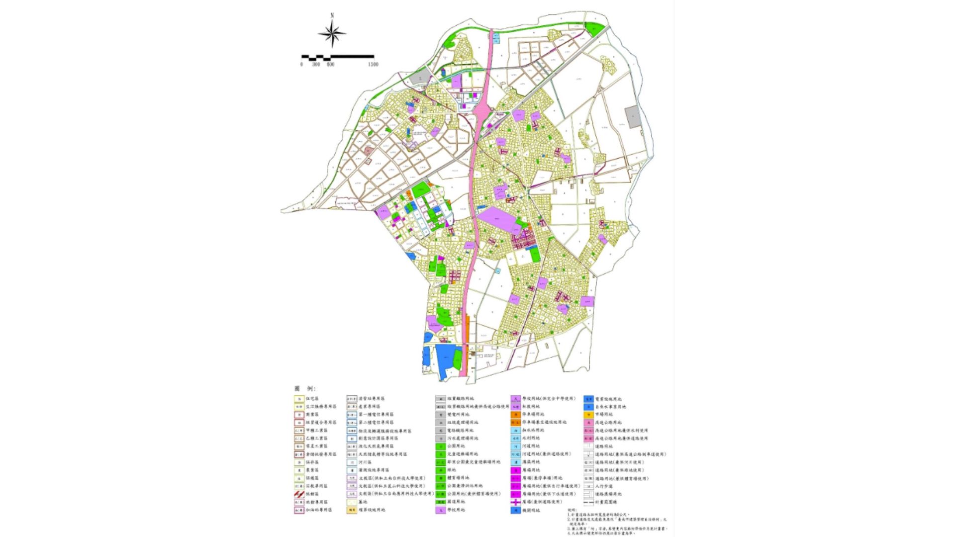 變更後都市計畫示意