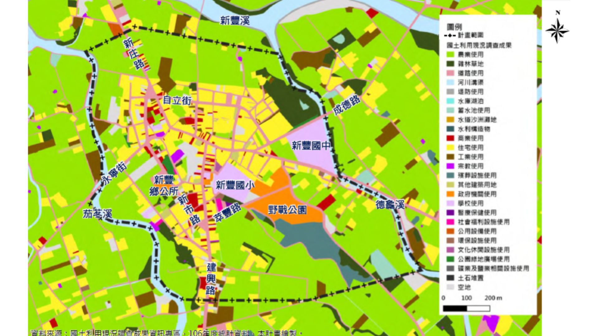 新豐(新庄子地區)都市計畫土地使用現況