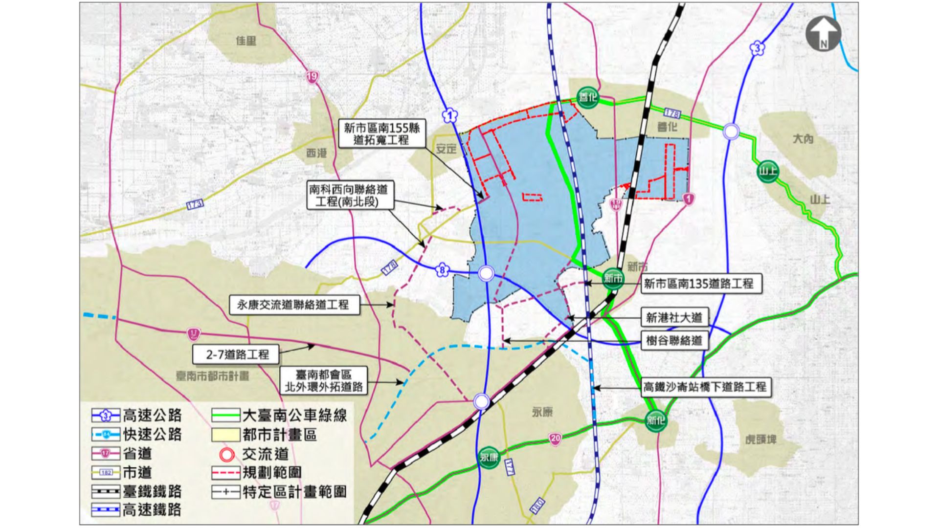 周邊重大交通建設示意
