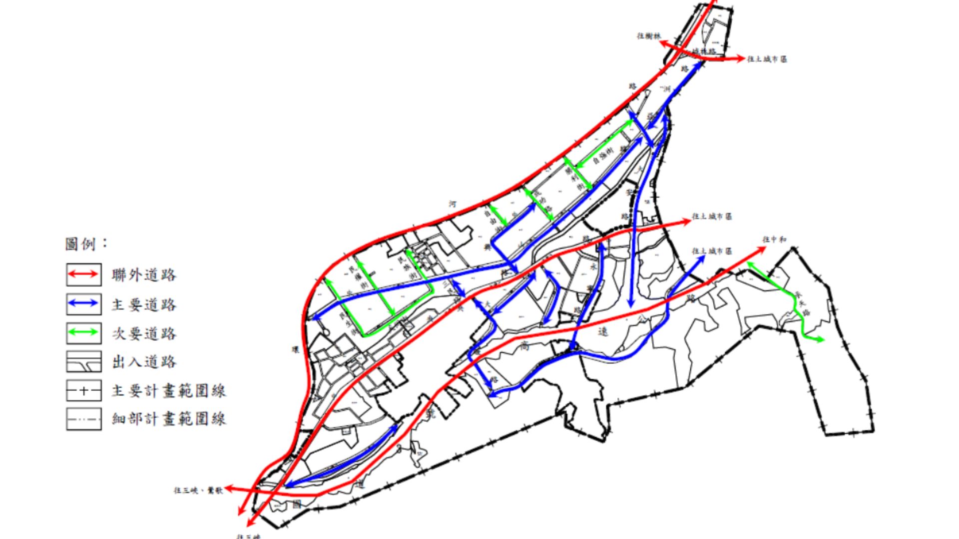道路系統示意