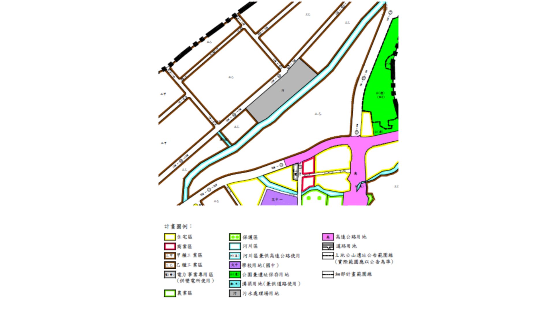 (第二階段)變更後都市計畫示意圖