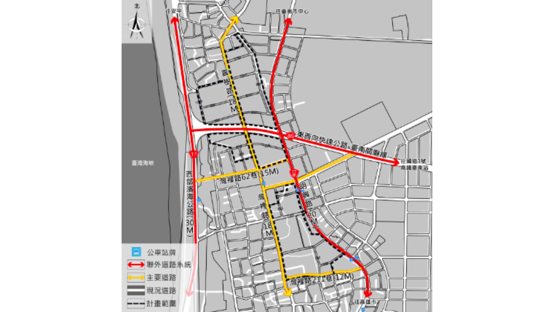 交通系統示意