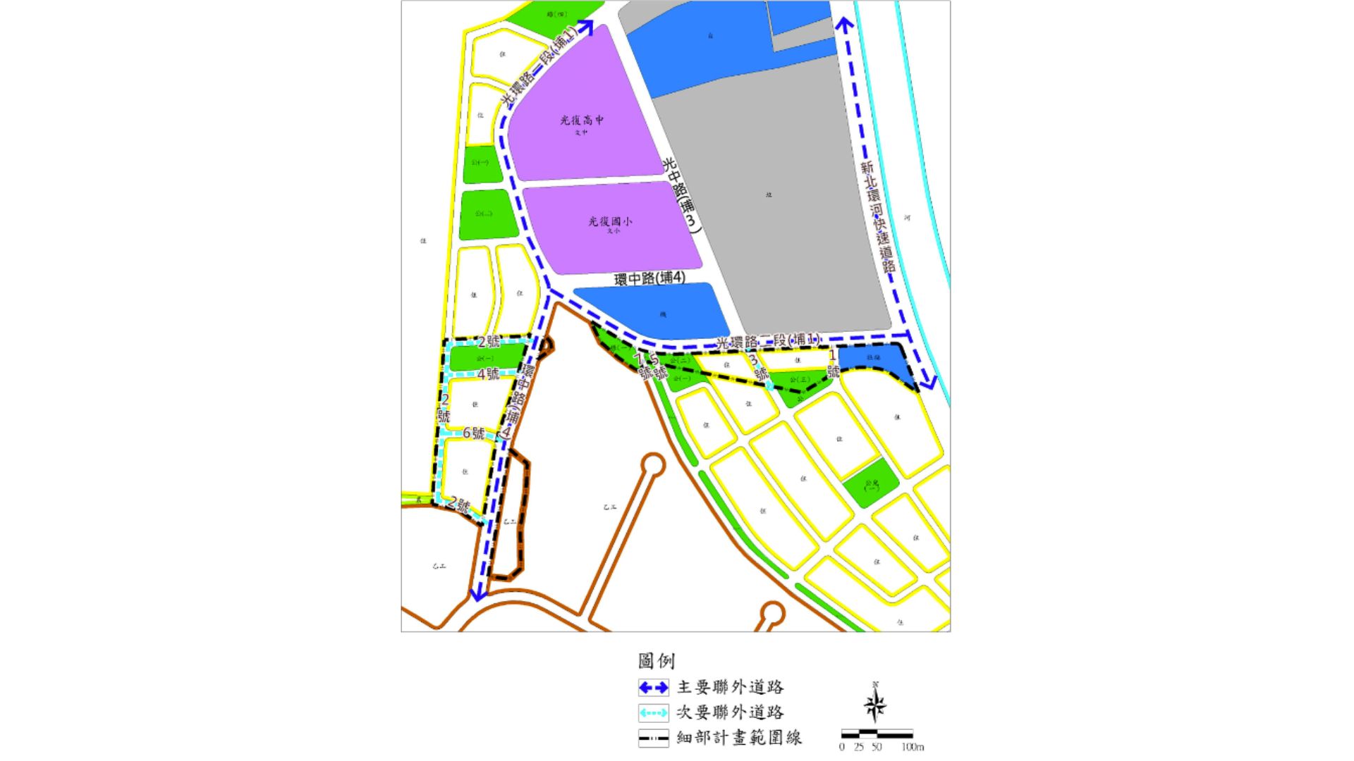 道路系統示意