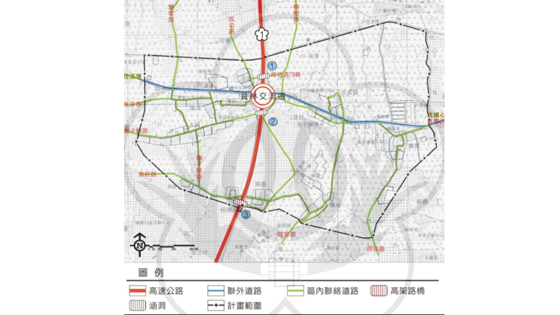交通路網示意
