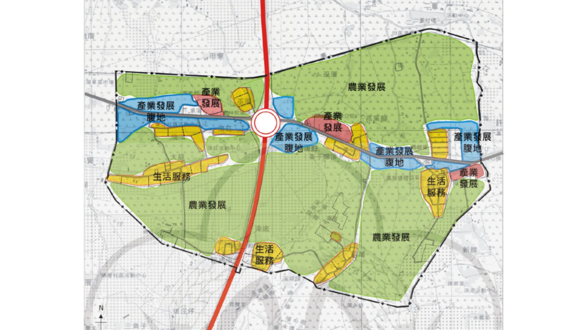整體空間發展構想示意