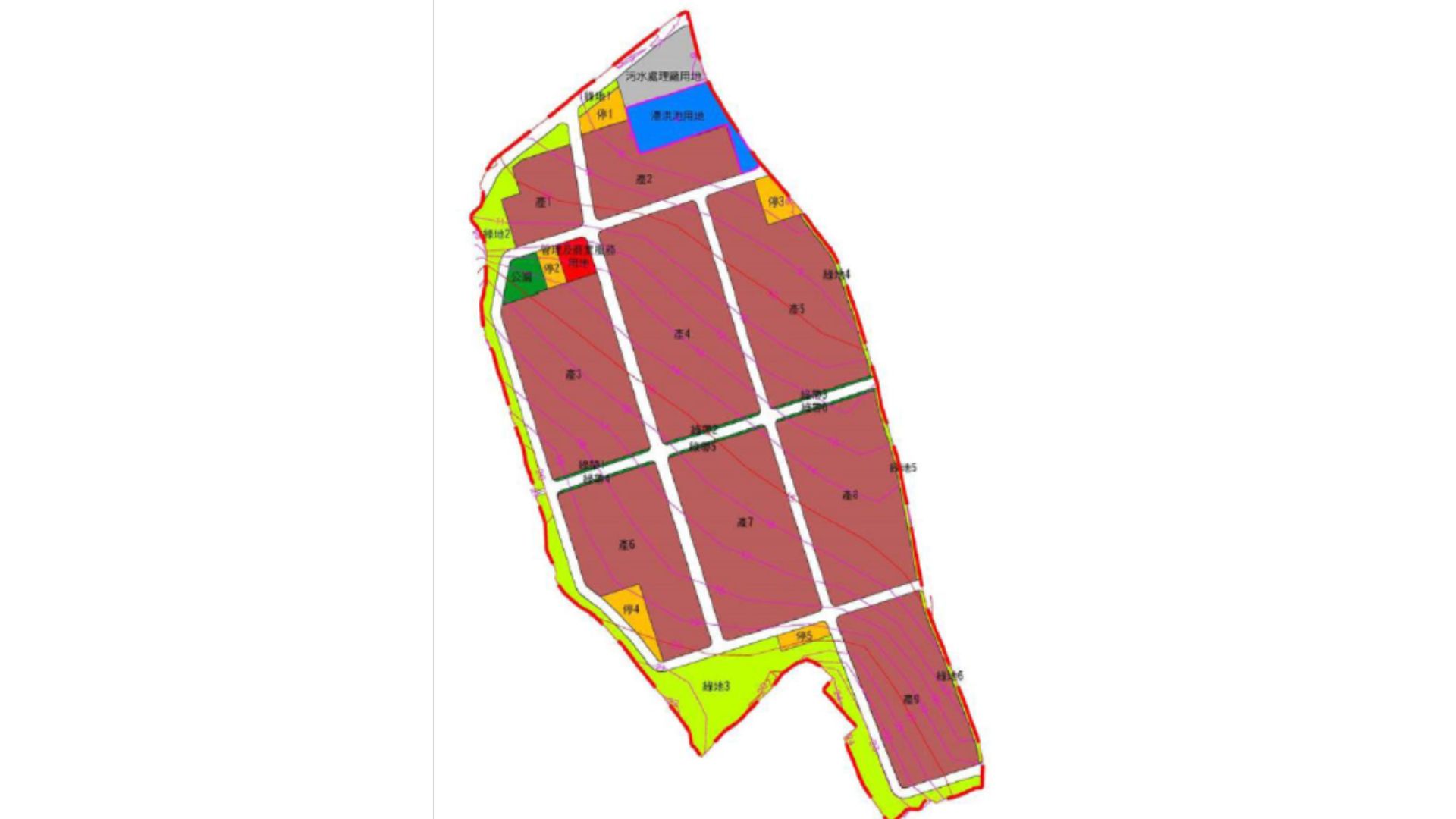 本計畫變更前土地使用計畫