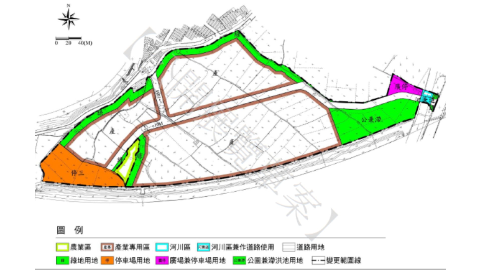 土地使用計畫示意