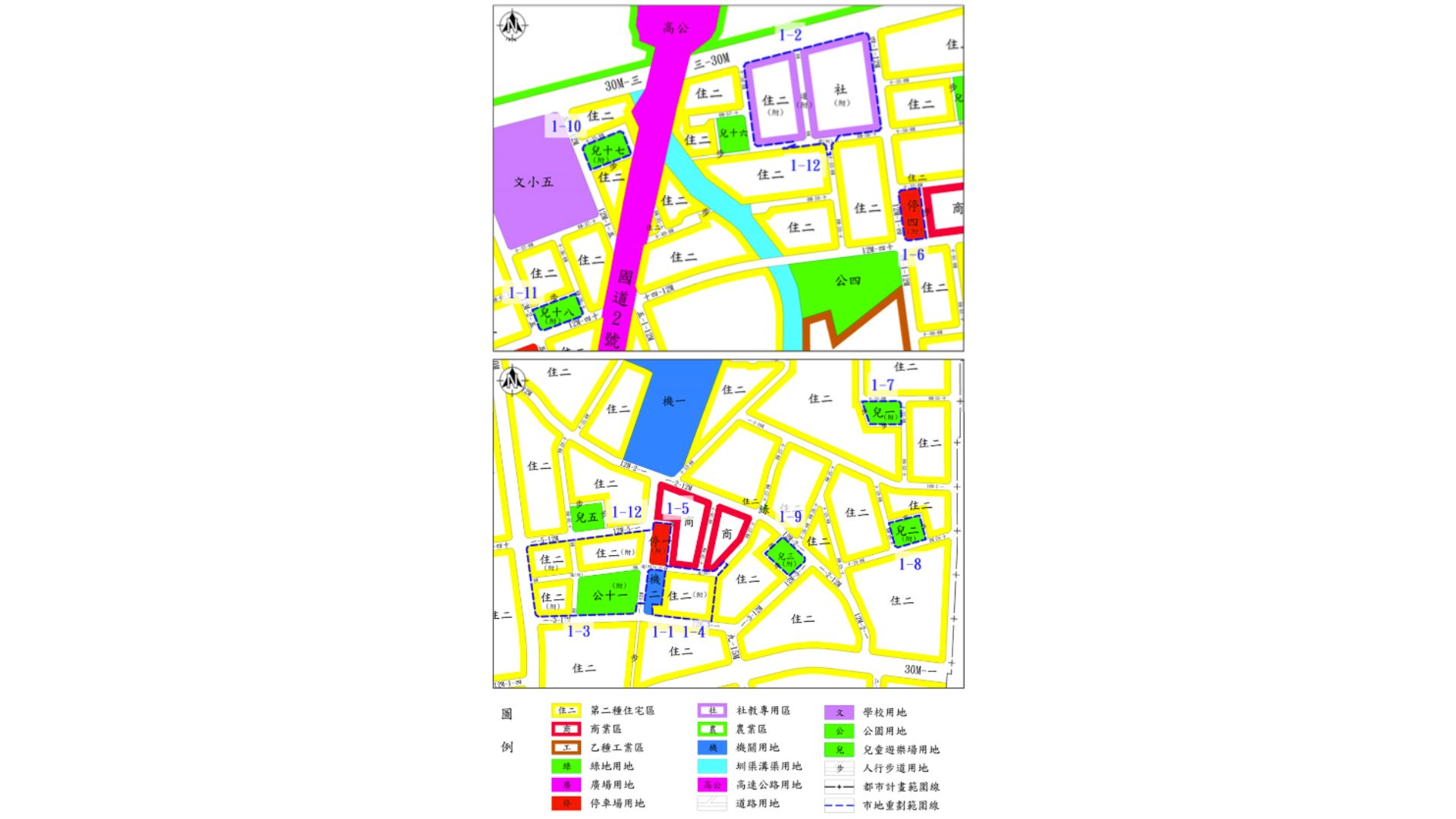 本次核定案市地重劃範圍示意圖