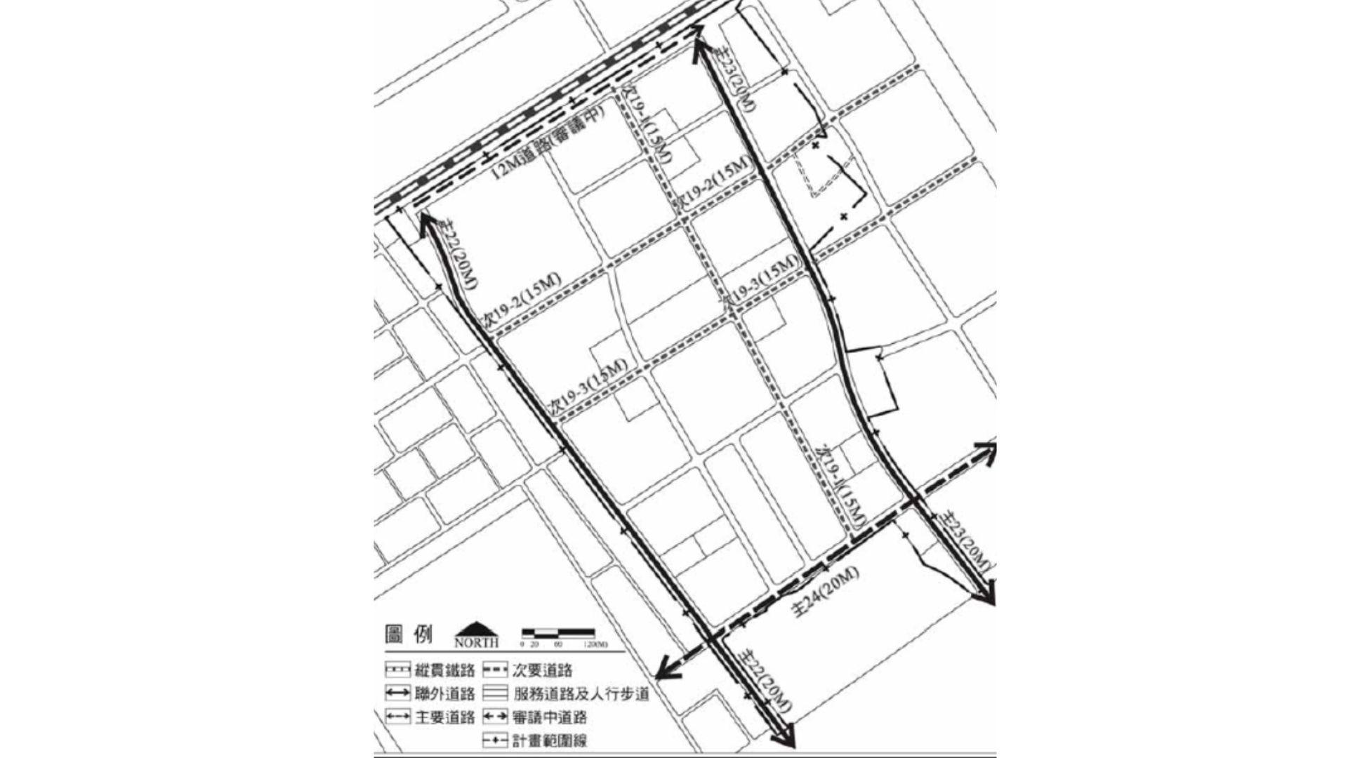 高速公路永康交流道附近特定區計畫（配合大橋國中新設辦理區段徵收地區）計畫 道路編號