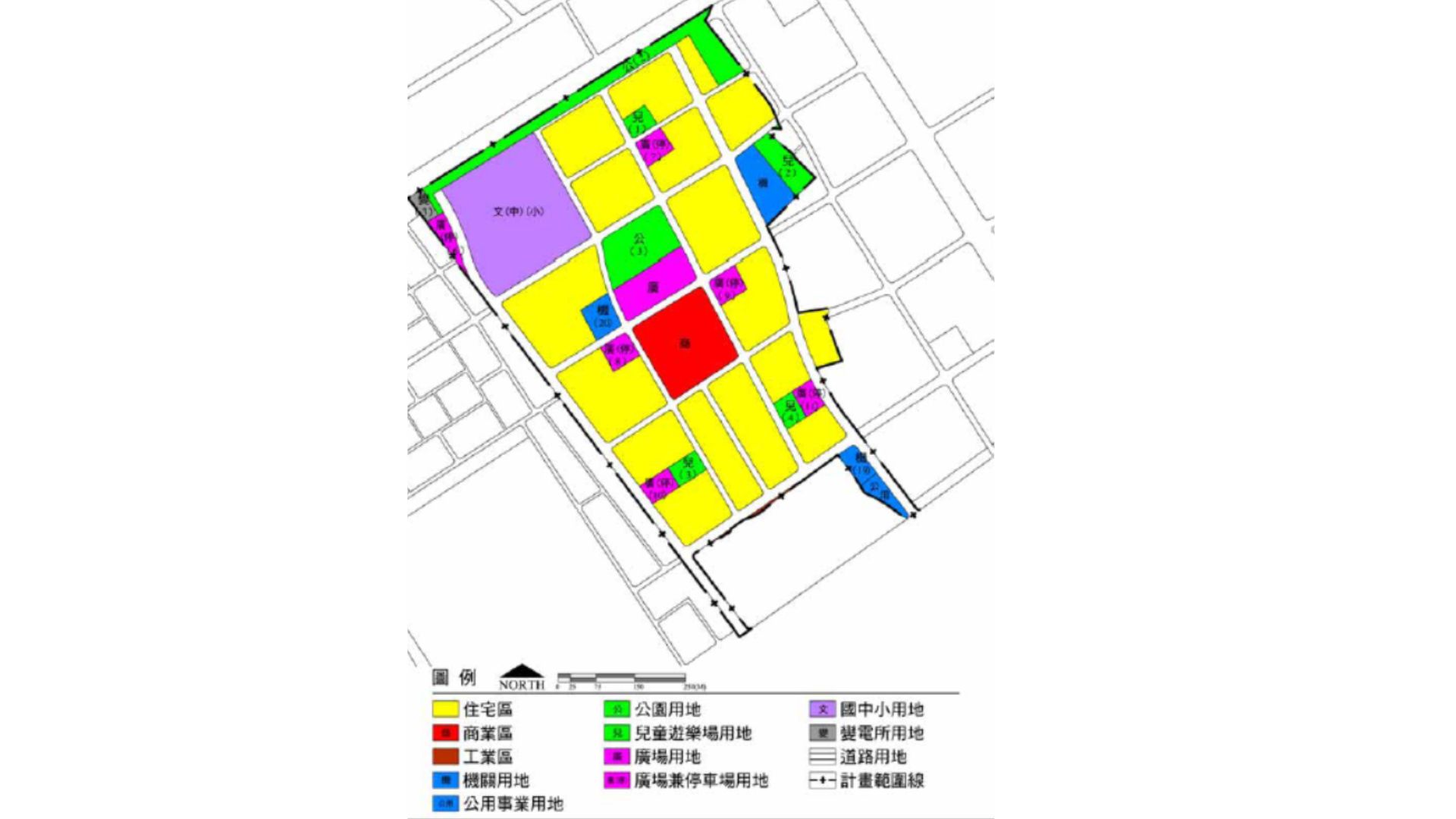 變更高速公路永康交流道附近特定區計畫（配合大橋國中新設辦理區段徵收地區） （第二次部分通盤檢討）示意