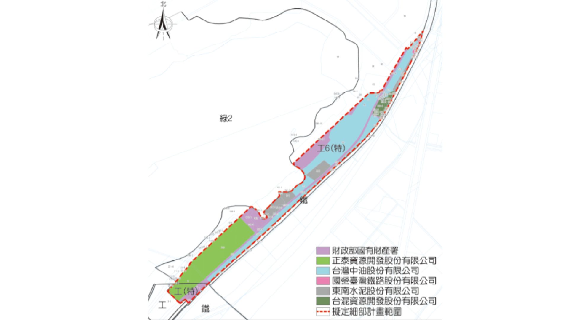 土地權屬分布示意