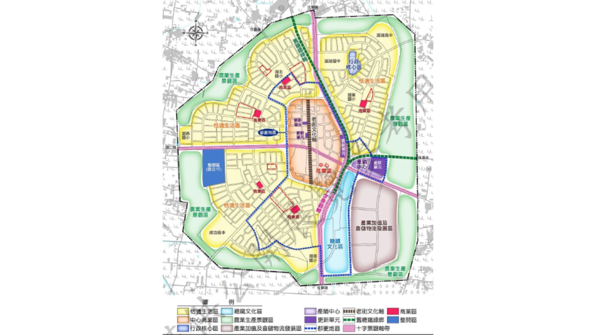 計畫區空間發展機能構想
