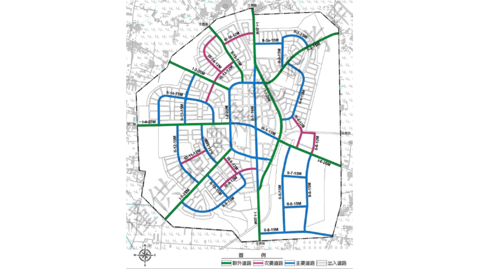溪湖細部計畫道路系統