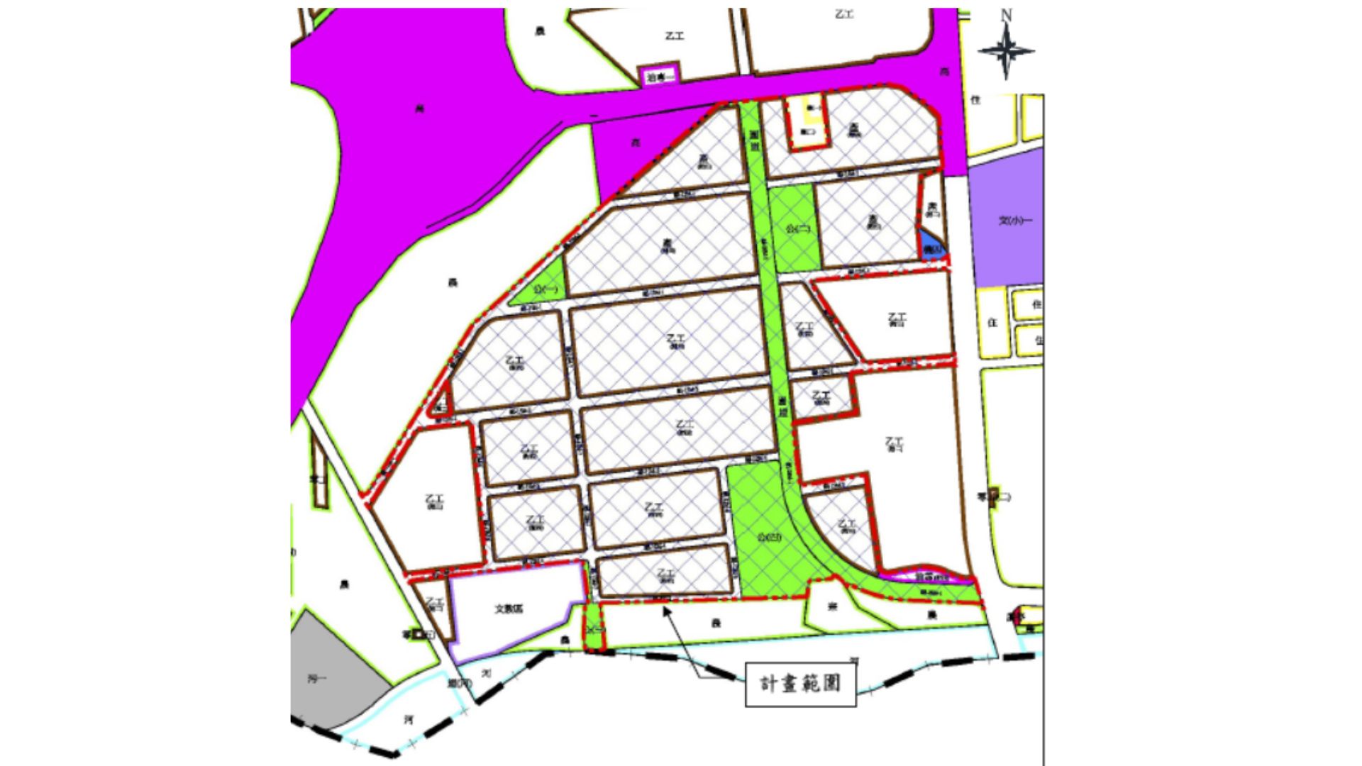整體開發範圍(附四)地區範圍示意