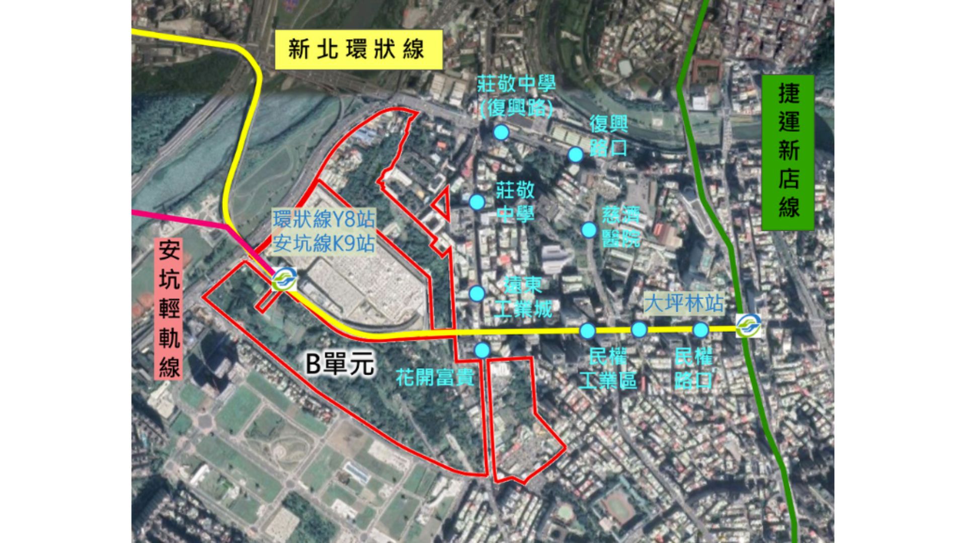 大眾運輸路網示意