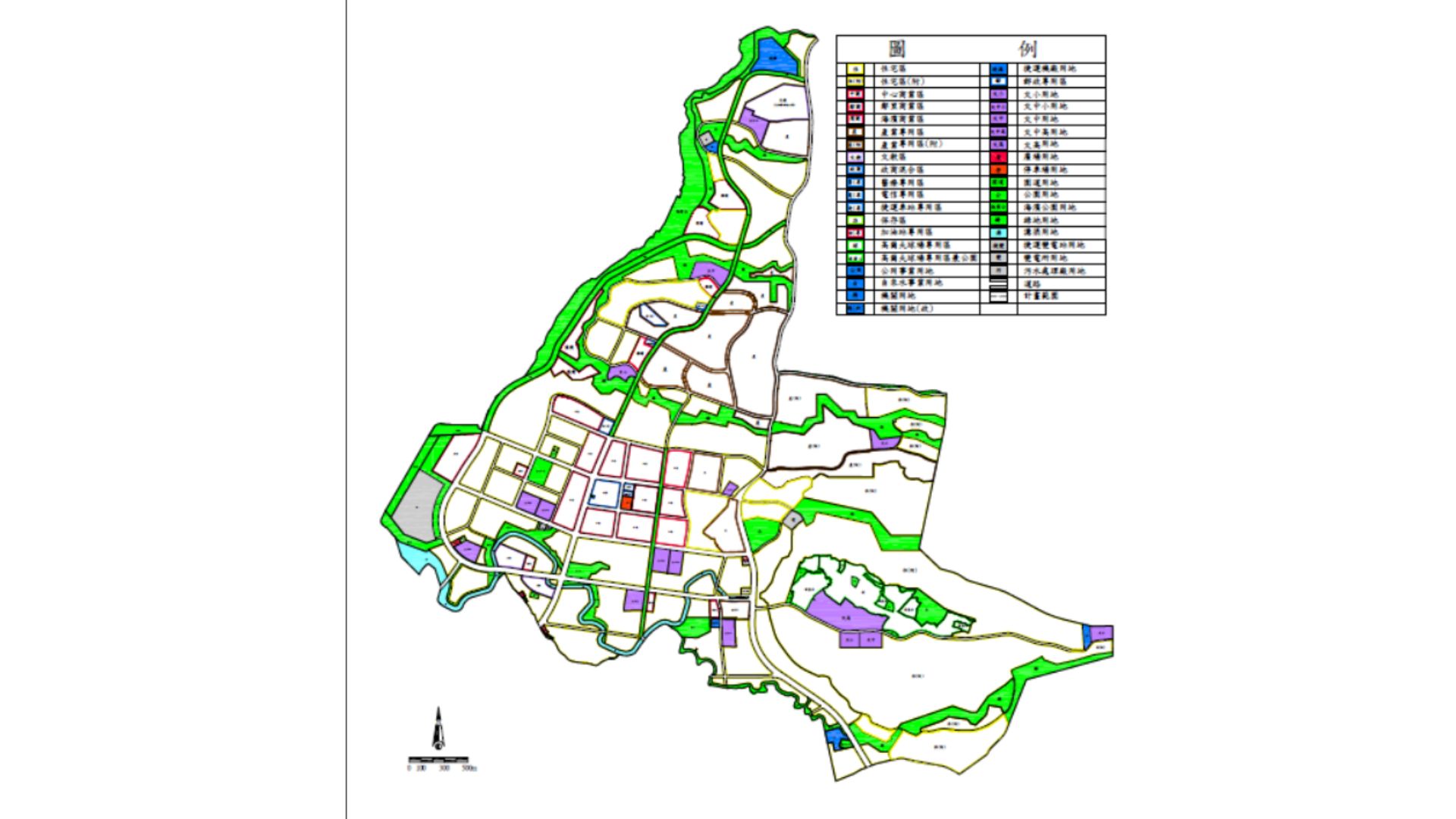 變更淡海新市鎮特定區主要計畫(第二次通盤檢討)土地使用計畫