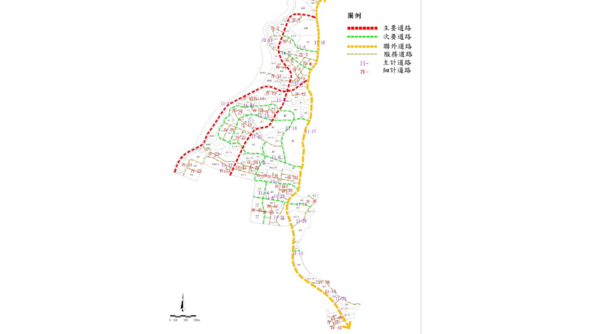 第二期發展區第一開發區細部計畫 道路編號