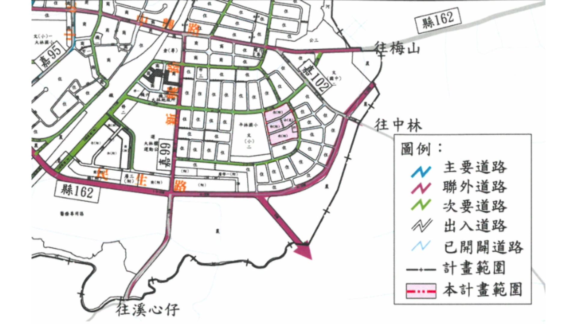 道路系統示意