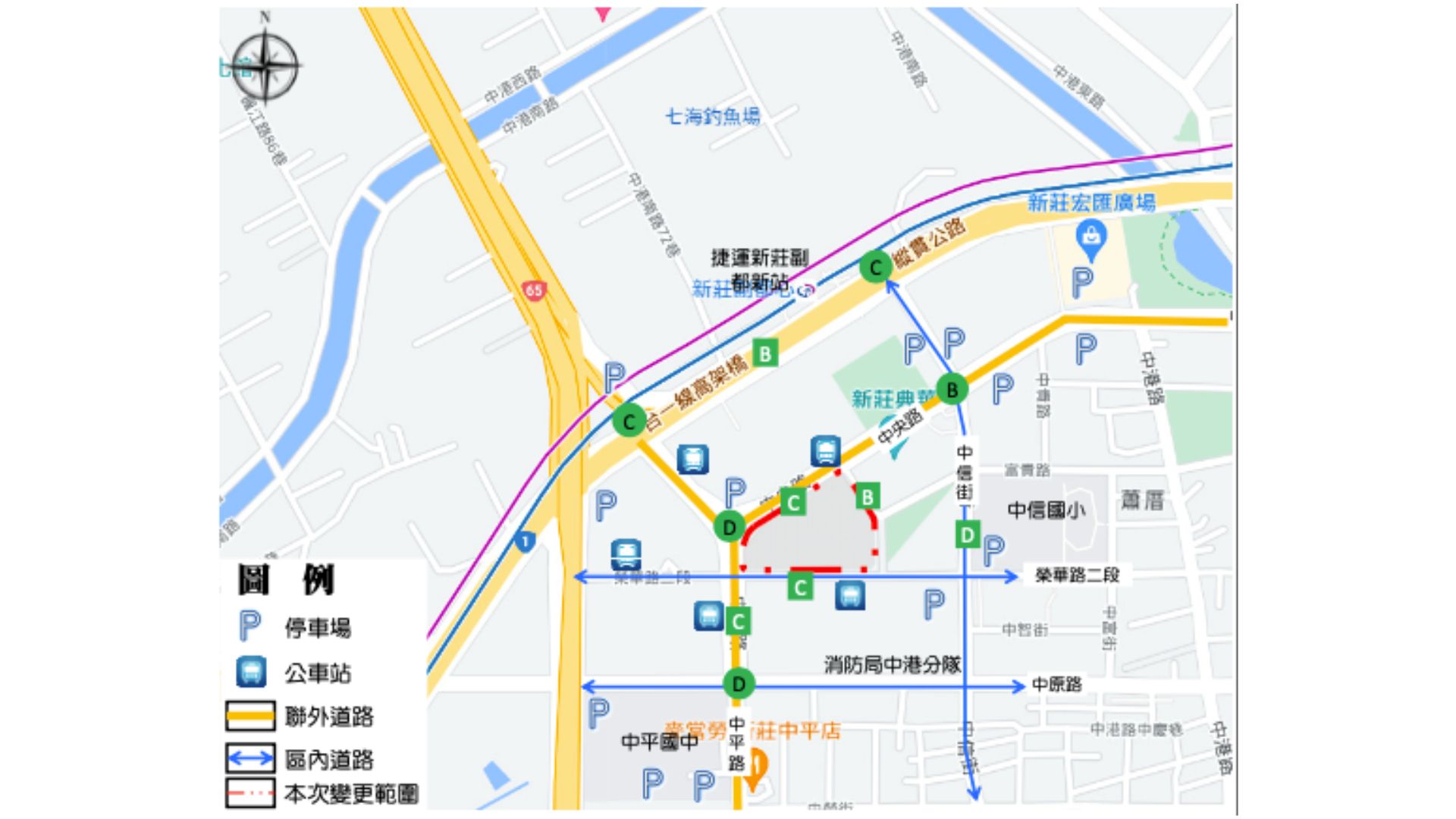 周邊道路系統示意