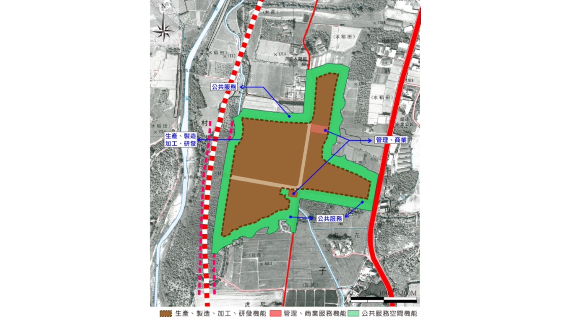 空間發展結構示意