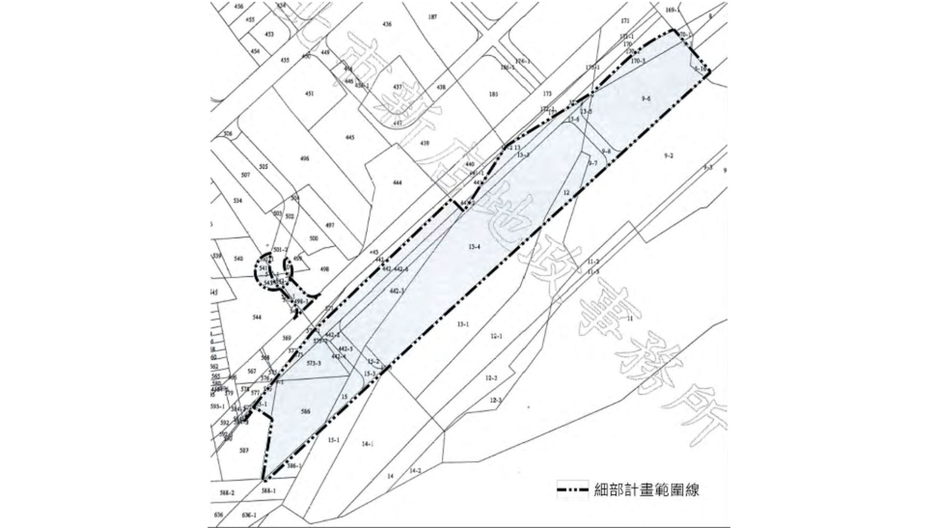 地籍範圍示意