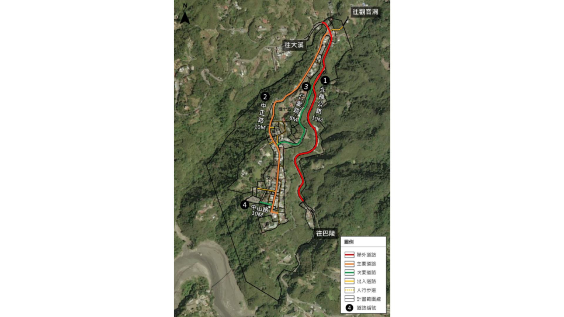 計畫道路系統示意圖