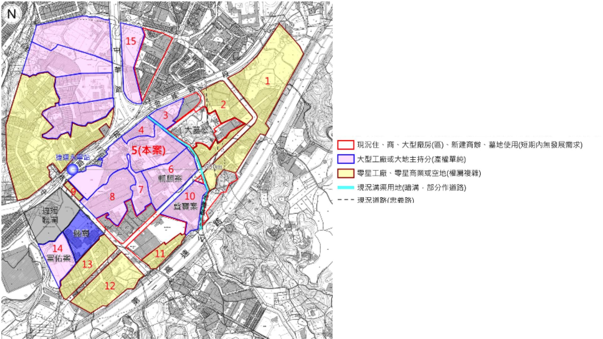開發單元劃分示意