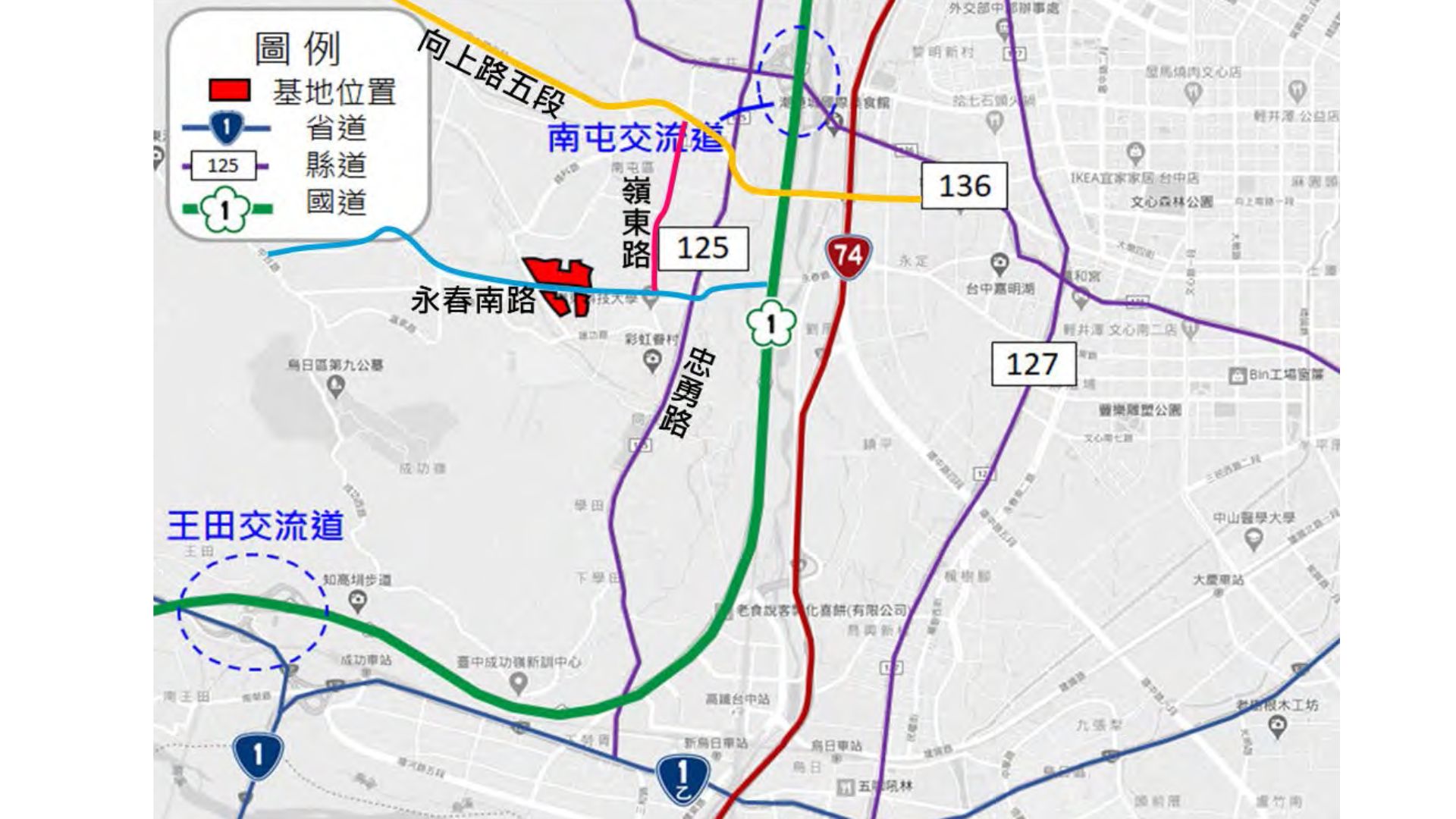 本細部計畫區周邊聯絡及聯外道路系統