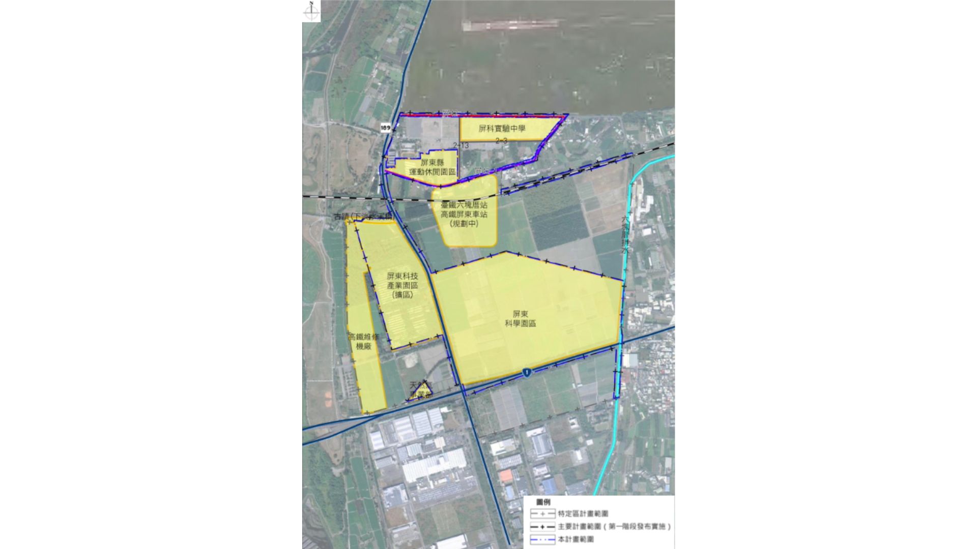 各項建設位置示意
