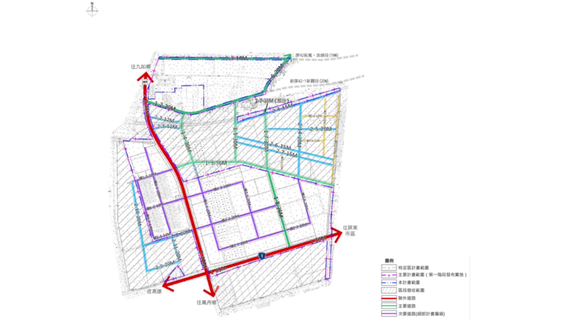 道路系統示意