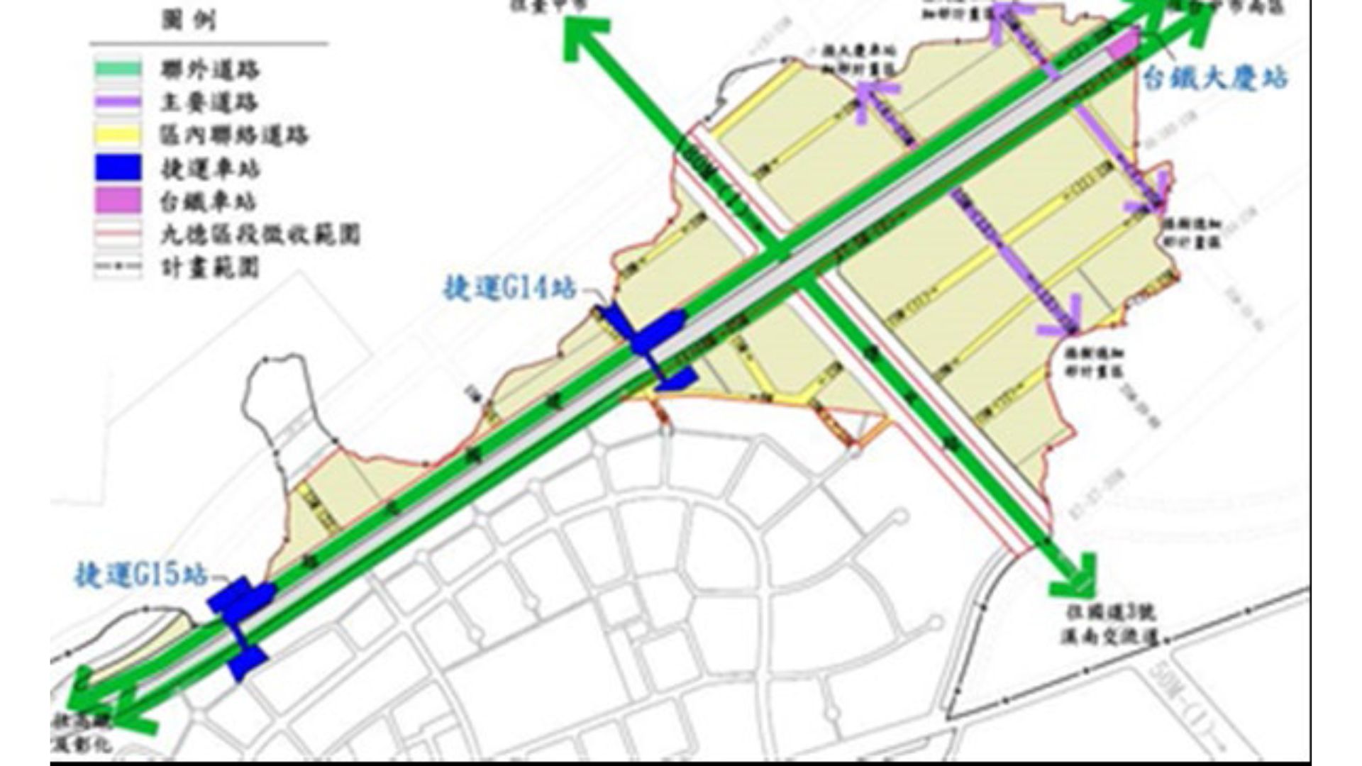 道路系統示意
